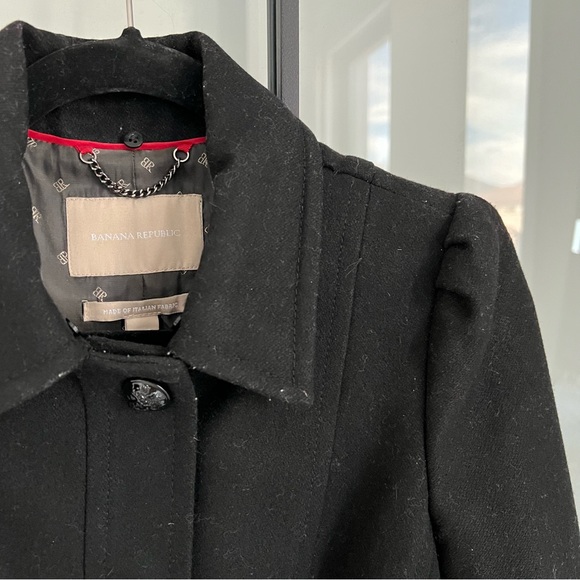 Banana Republic Faux Fur Trim Bow Coat - Picture 6 of 10